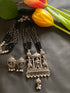 Doli pendant Black Bead Geman Silver Necklace