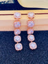 Rose Gold  Zirconia Dangler