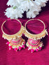 Ruby  Jhumki /Hoop Earrings