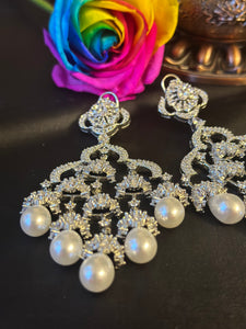 CZ Pearls Earrings