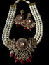 Victorian Layered Pearls, Diamond, and Ruby Necklace