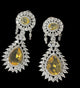 Yellow Stone CZ Earrings