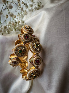 Designer Kada - Gold and Pearls