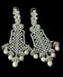 Designer Pearl Dangler CZ Earrings