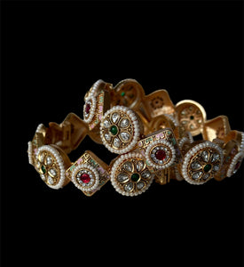 Designer Kada - Gold and Pearls