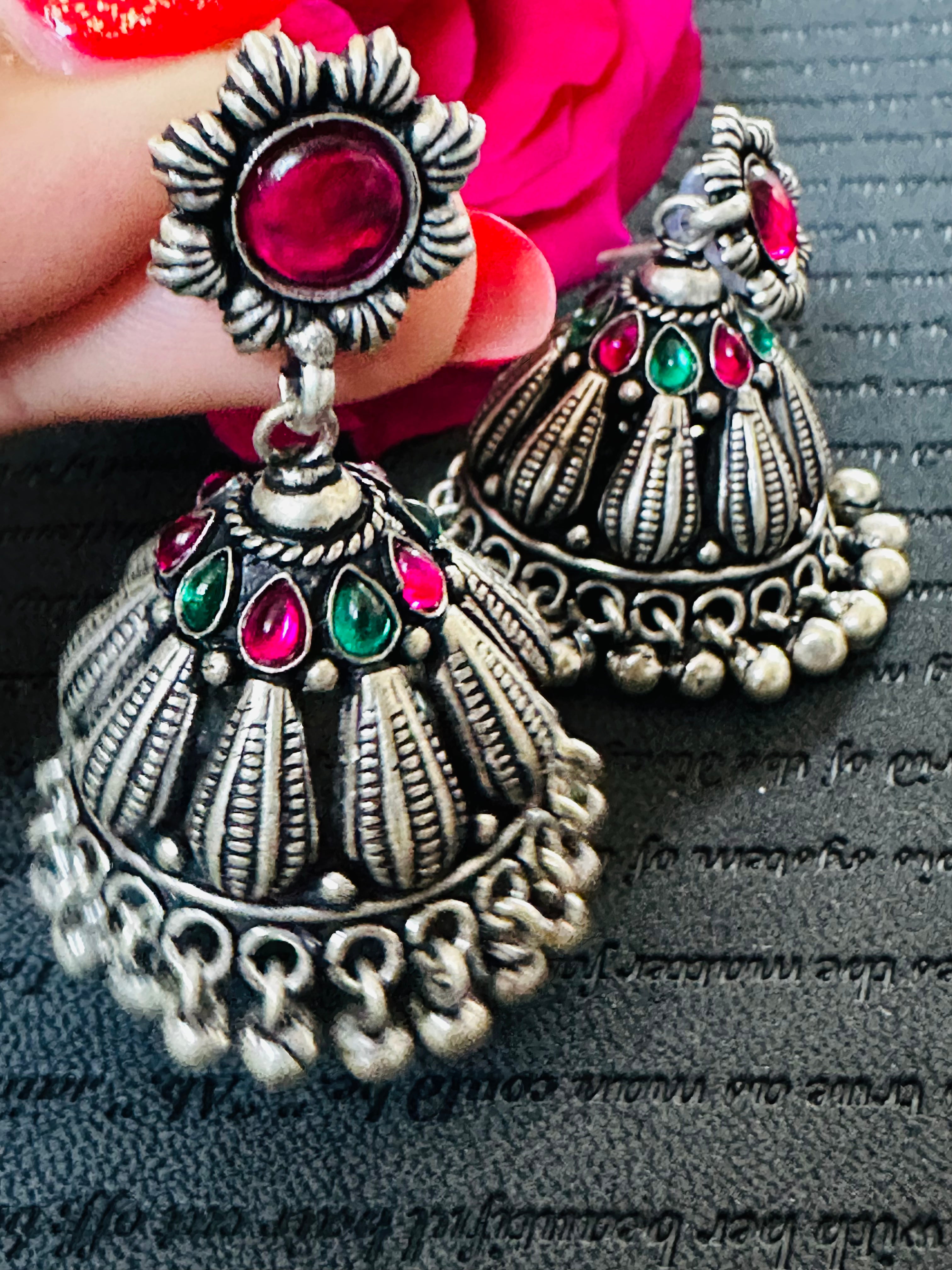 Ghungroo jhumkas deals