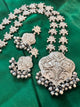 German Silver Long Chain Pendant Necklace