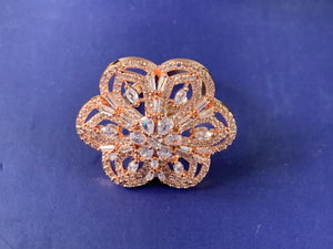 Designer Rose Gold Ring -1
