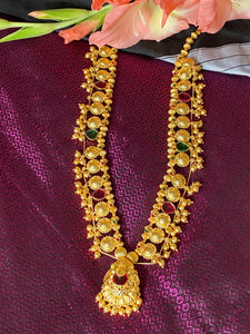 Kolhapuri Saaj/ Long Necklace: Golden