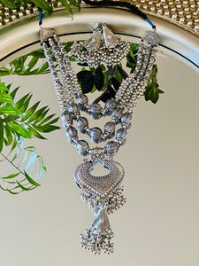 Three Layered German Silver Necklace