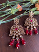 Ruby Beads Kundan Choker with Earrings and Mangtikka